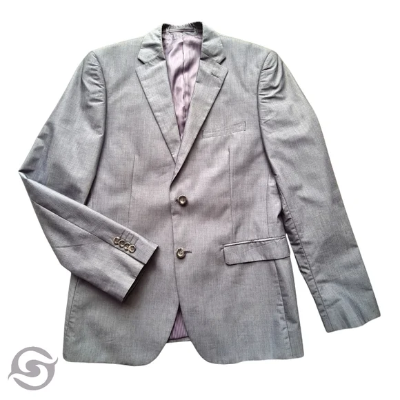 POLITIX Luxe M Mens Grey Luxury Wool Blend Jacket - Picture 1 of 13